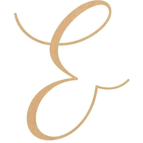 Unfinished Wood Letter &, Craft Alphabet 15'' Tall MDF Wall Décor, Bellany