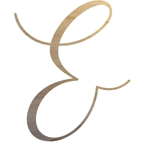 Unfinished Wood Letter &, Craft Alphabet 22'' Tall Wooden Letter Wall Décor, Bellany Script Font