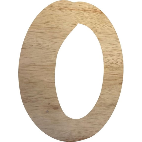 Unfinished Wood Letter Craft, Paintable 5'' Tall Letter O, Blank DIY Bright Orchid