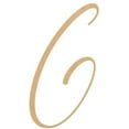 thumbnail image 1 of Unfinished Wood Letter G, Craft Alphabet 6'' Tall MDF Wall Décor, Bellany, 1 of 3