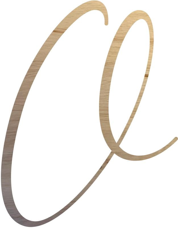 Unfinished Wood Letter O, Craft Alphabet 6'' Tall Wooden Letter Wall