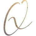 thumbnail image 1 of Unfinished Wood Letter Q, Craft Alphabet 4'' Tall Wooden Letter Wall Décor, Bellany Script Font, 1 of 5
