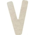thumbnail image 1 of Unfinished Wood Letter V, Craft Alphabet 6'' Tall MDF Wall Décor, Rawles, 1 of 5