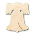 thumbnail image 1 of Unfinished Wood Liberty Bell Shape - Patriotic - 4th of July - Craft - up to 46" DIY 8" / 1/2", 1 of 3
