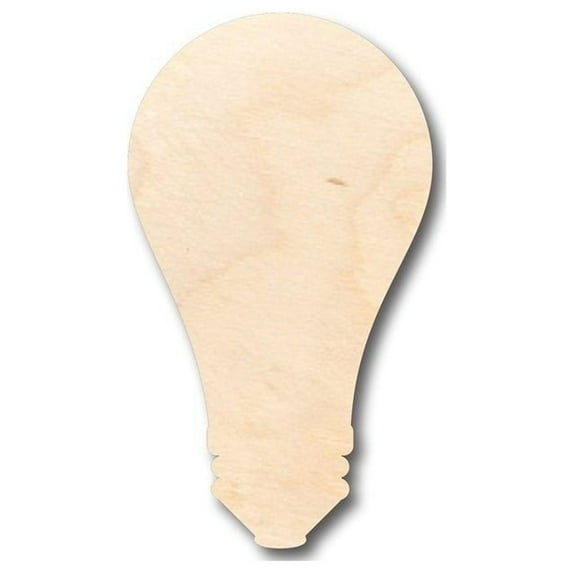 Unfinished Wood Light Bulb Shape - Idea - Craft - up to 46" DIY 18" / 1"