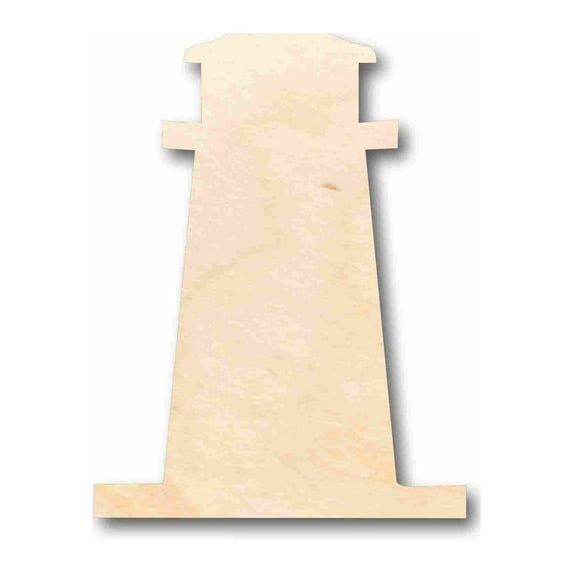 Unfinished Wood Light House Silhouette - Craft- up to 46" DIY 10" / 1/4"