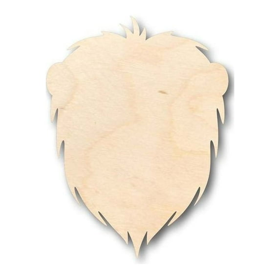 Unfinished Wood Lion Head Shape - Animal - Wildlife - Craft - up to 46" DIY 6" / 1/8"