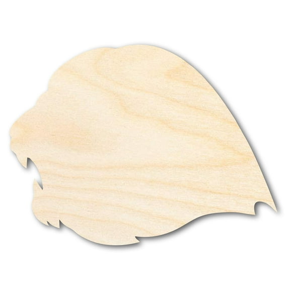 Unfinished Wood Lion Mascot Shape 12" / 1/4"