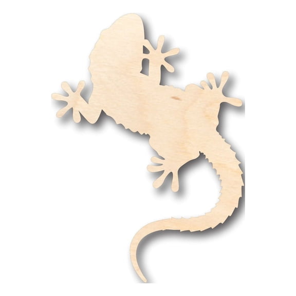 Unfinished Wood Lizard and Gecko Shape - Craft - up to 46" DIY 5" / 1/2"