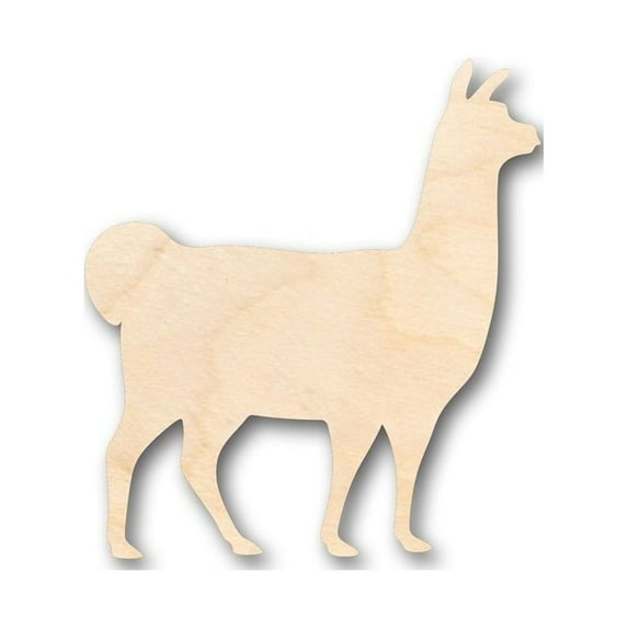 Unfinished Wood Llama Shape - Farm Animal - Craft - up to 46" DIY 20" / 1/4"