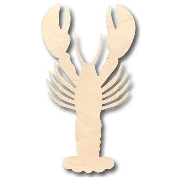 Unfinished Wood Lobster Shape - Ocean - Nursery - Craft - up to 46" DIY 7" / 1/4"