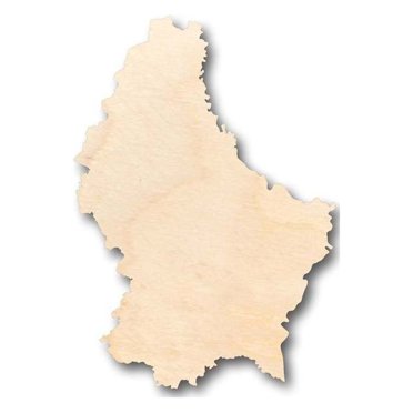 Unfinished Wood Luxembourg Shape - Country - Craft - up to 46" DIY 3" / 1/4"