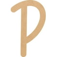 thumbnail image 1 of Unfinished Wood MDF 22'' Tall Daytime Letter P, Paintable Alphabet A-Z, 1 of 5