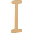 thumbnail image 1 of Unfinished Wood MDF 4'' Tall Daytime Letter I, Paintable Alphabet A-Z, 1 of 3