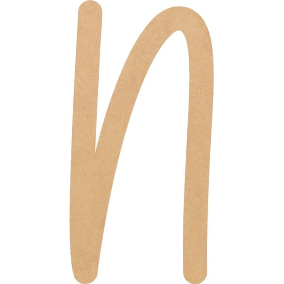 Unfinished Wood MDF Letter 15'' Tall Dessert Sugar N, Paintable Alphabet A-Z