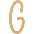 thumbnail image 1 of Unfinished Wood MDF Letter 16'' Tall Dessert Sugar G, Paintable Alphabet A-Z, 1 of 5