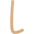 thumbnail image 1 of Unfinished Wood MDF Letter 18'' Tall Dessert Sugar L, Paintable Alphabet A-Z, 1 of 5