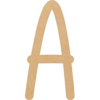 Unfinished Wood MDF Letter 2'' Tall Dessert Sugar A, Paintable Alphabet A-Z