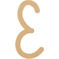 thumbnail image 1 of Unfinished Wood MDF Letter 22'' Tall Dessert Sugar E, Paintable Alphabet A-Z, 1 of 5