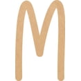 thumbnail image 1 of Unfinished Wood MDF Letter 4'' Tall Dessert Sugar M, Paintable Alphabet A-Z, 1 of 3