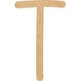 thumbnail image 1 of Unfinished Wood MDF Letter 4'' Tall Dessert Sugar T, Paintable Alphabet A-Z, 1 of 3