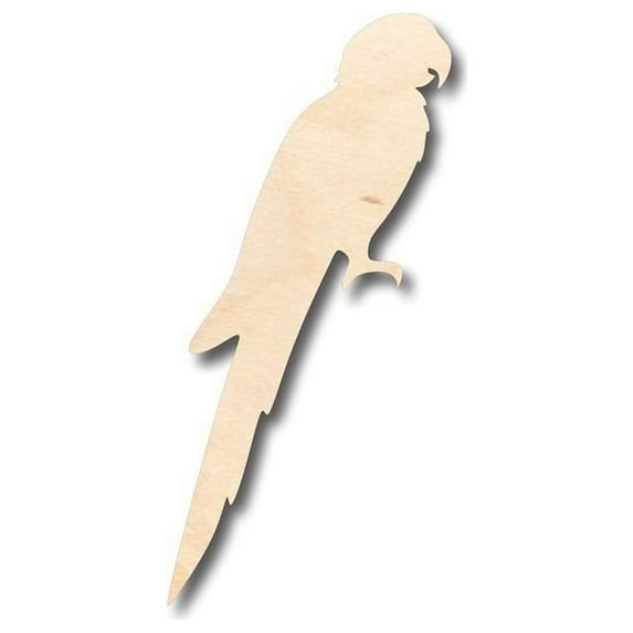 Unfinished Wood Macaw Shape - Animal - Wildlife - Pet - Craft - up to 46" DIY 24" / 3/4"