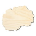 thumbnail image 1 of Unfinished Wood Macedonia Coutry Shape - Southeast Europe Craft - up to 46" DIY 20" / 1/4", 1 of 4