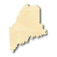 thumbnail image 1 of Unfinished Wood Maine Shape - State - Craft - up to 46" DIY 3" / 1/2", 1 of 3
