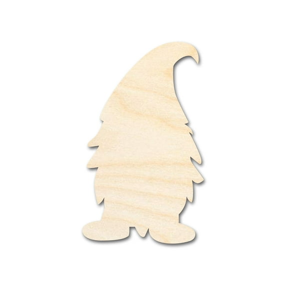 Bigger Better | Unfinished Wood Male Gnome Silhouette | DIY Craft Cutout | 24" / 1/2"