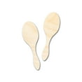 thumbnail image 1 of Unfinished Wood Maracas Shape - Craft - up to 46" DIY 24" / 1/8", 1 of 4