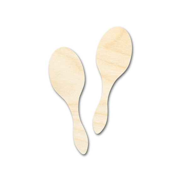 Unfinished Wood Maracas Shape - Craft - up to 46" DIY 5" / 1/8"