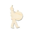 thumbnail image 1 of Unfinished Wood Marching Band Drumline Silhouette 16" / 3/4", 1 of 3