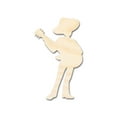 thumbnail image 1 of Unfinished Wood Mariachi Guitar Player Shape - Craft - up to 46" 42" / 3/4", 1 of 5
