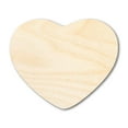 thumbnail image 1 of Unfinished Wood Marshmallow Heart Silhouette - Craft - up to 46" DIY 10" / 3/4", 1 of 4