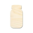 thumbnail image 1 of Unfinished Wood Mason Jar Shape - Rustic Country Craft - up to 46" DIY 4" / 1/4", 1 of 4