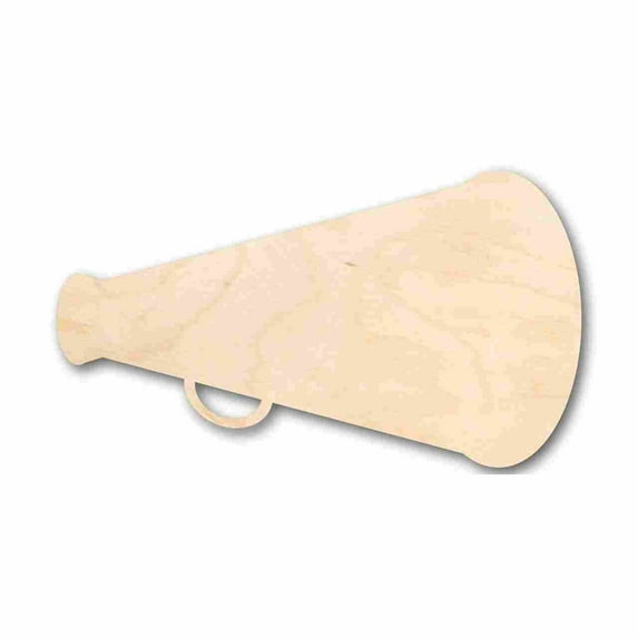 Unfinished Wood Megaphone Shape - Cheerleader - Protest - Craft - up to 46" DIY 24" / 1/2"