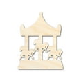 thumbnail image 1 of Unfinished Wood Merry-Go-Round Shape 42" / 3/4", 1 of 4