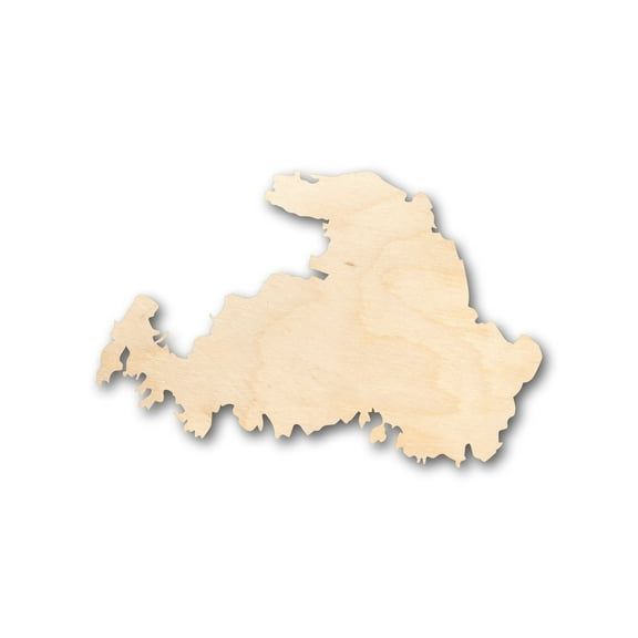 Unfinished Wood Michigan Drummond Island Shape - Craft - up to 46" DIY 18" / 1/8"