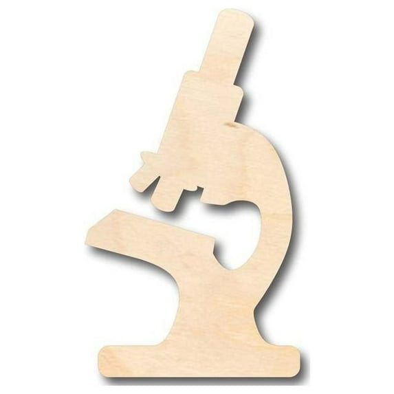 Unfinished Wood Microscope Shape - Science - Craft - up to 46" DIY 20" / 1/8"