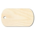 thumbnail image 1 of Unfinished Wood Military Dog Tag Shape 20" / 3/4", 1 of 3