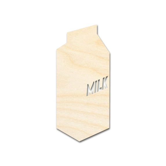 Unfinished Wood Milk Carton Shape 8" / 1/8"