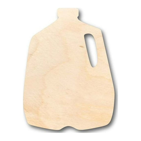 Unfinished Wood Milk Jug Shape - Kitchen - Food - Craft - up to 46" DIY 3" / 1/4"