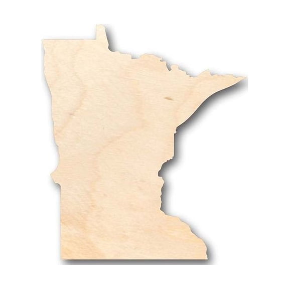 Unfinished Wood Minnesota Shape - State - Craft - up to 46" DIY 20" / 1"