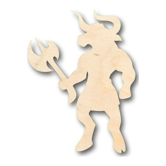Unfinished Wood Minotaur Shape - Greek - Mythical - Monster - Craft - up to 46" DIY 24" / 3/4"