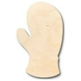 thumbnail image 1 of Unfinished Wood Mitten Shape - Winter - Craft - up to 46" DIY 8" / 1/4", 1 of 3