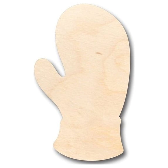 Unfinished Wood Mitten Shape - Winter - Craft - up to 46" DIY 8" / 1/4"