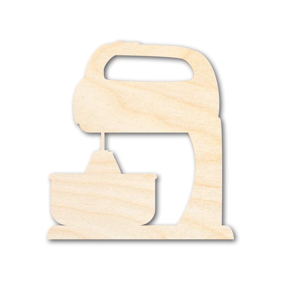 Unfinished Wood Mixer Shape | DIY Craft Cutout 42" / 3/4"