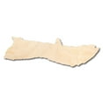 thumbnail image 1 of Unfinished Wood Molokai Hawaiian Island Shape - Craft - up to 46" DIY 10" / 1/2", 1 of 3