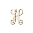thumbnail image 1 of Unfinished Wood Monogram H Shape - Craft - up to 46" DIY 18" / 1", 1 of 3