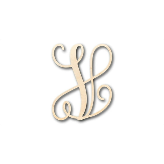 Unfinished Wood Monogram V Shape - Craft - up to 46" DIY 36" / 1/2"